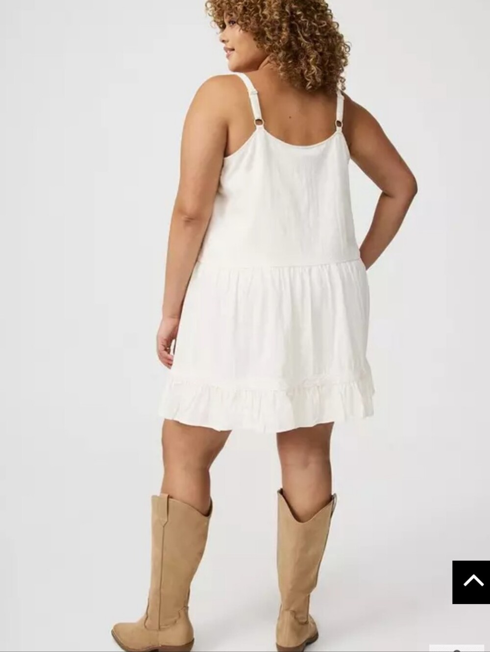 Torrid Drop-Waist Lace-Trim Mini Dress - Picture 2 of 5
